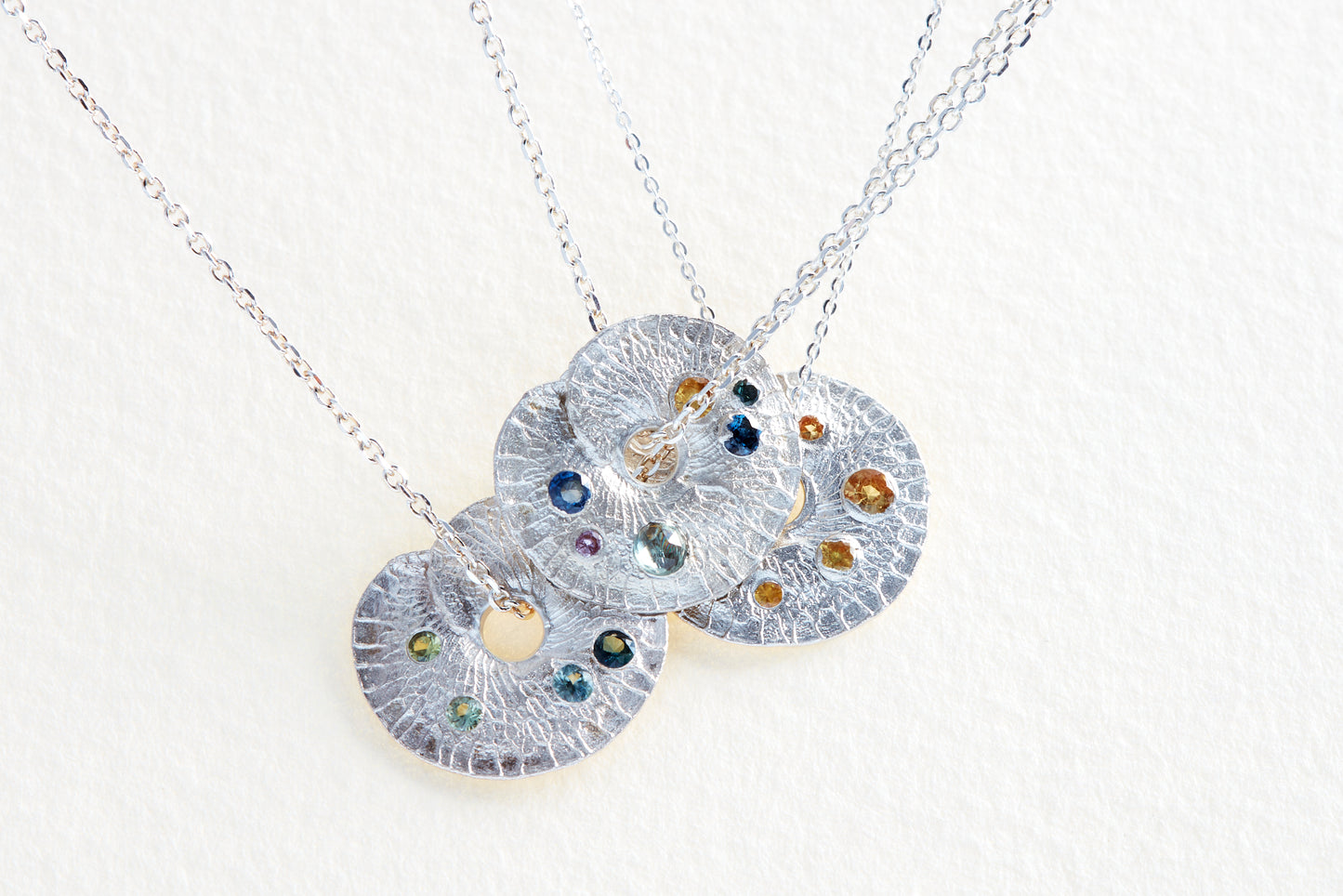 Pastel Sapphires Seed Necklace