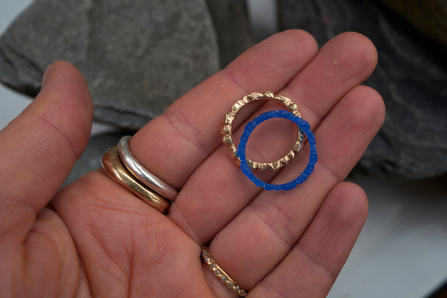 Wedding ring making workshop Cornwall