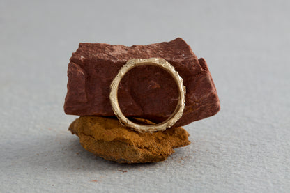 Antique and Champagne Diamond Sand Form Ring