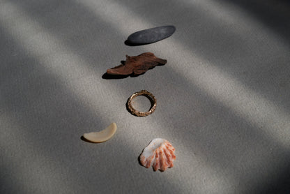 Champagne Diamond Sand Form Scatter Ring