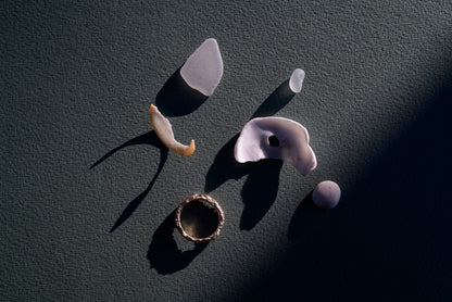 Champagne Diamond Sand Form Scatter Ring