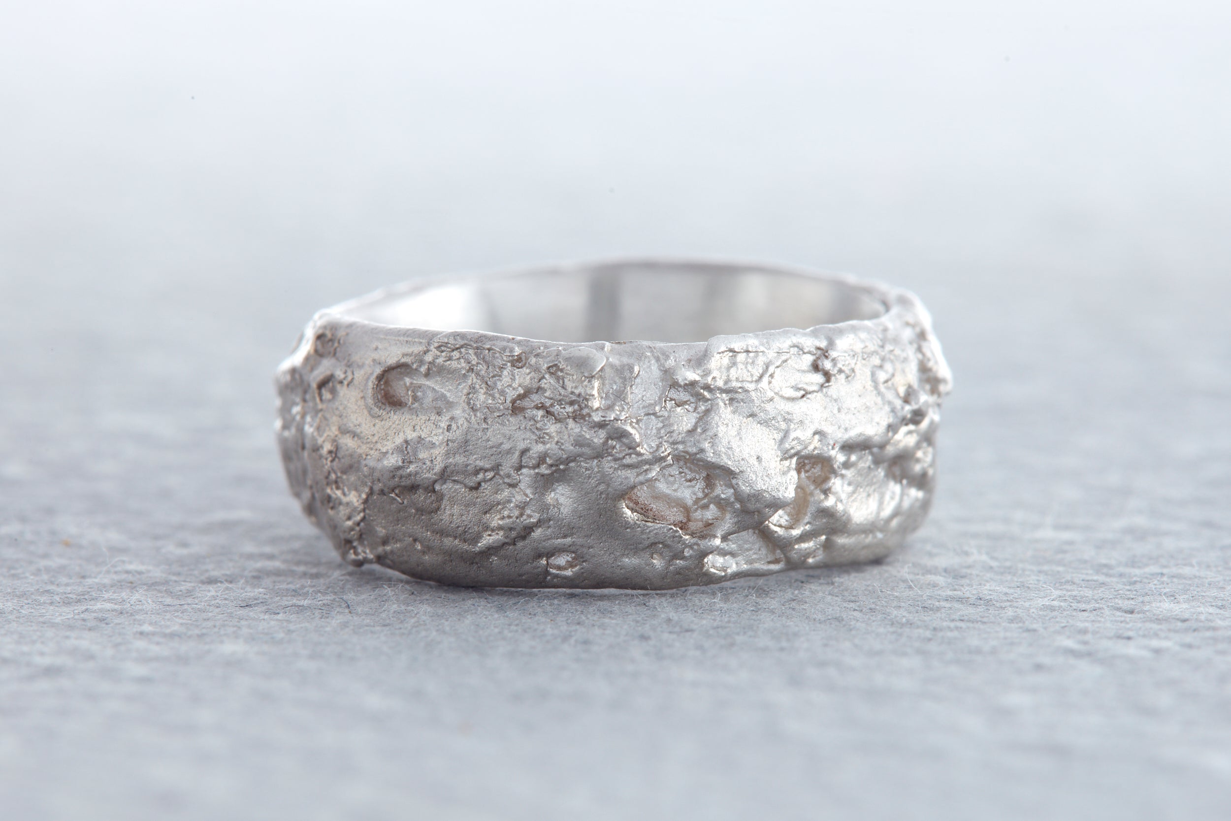 Sand Ring Process Sand Forms - Sterling Silver Signet Ring – Ania Wawrzkowicz