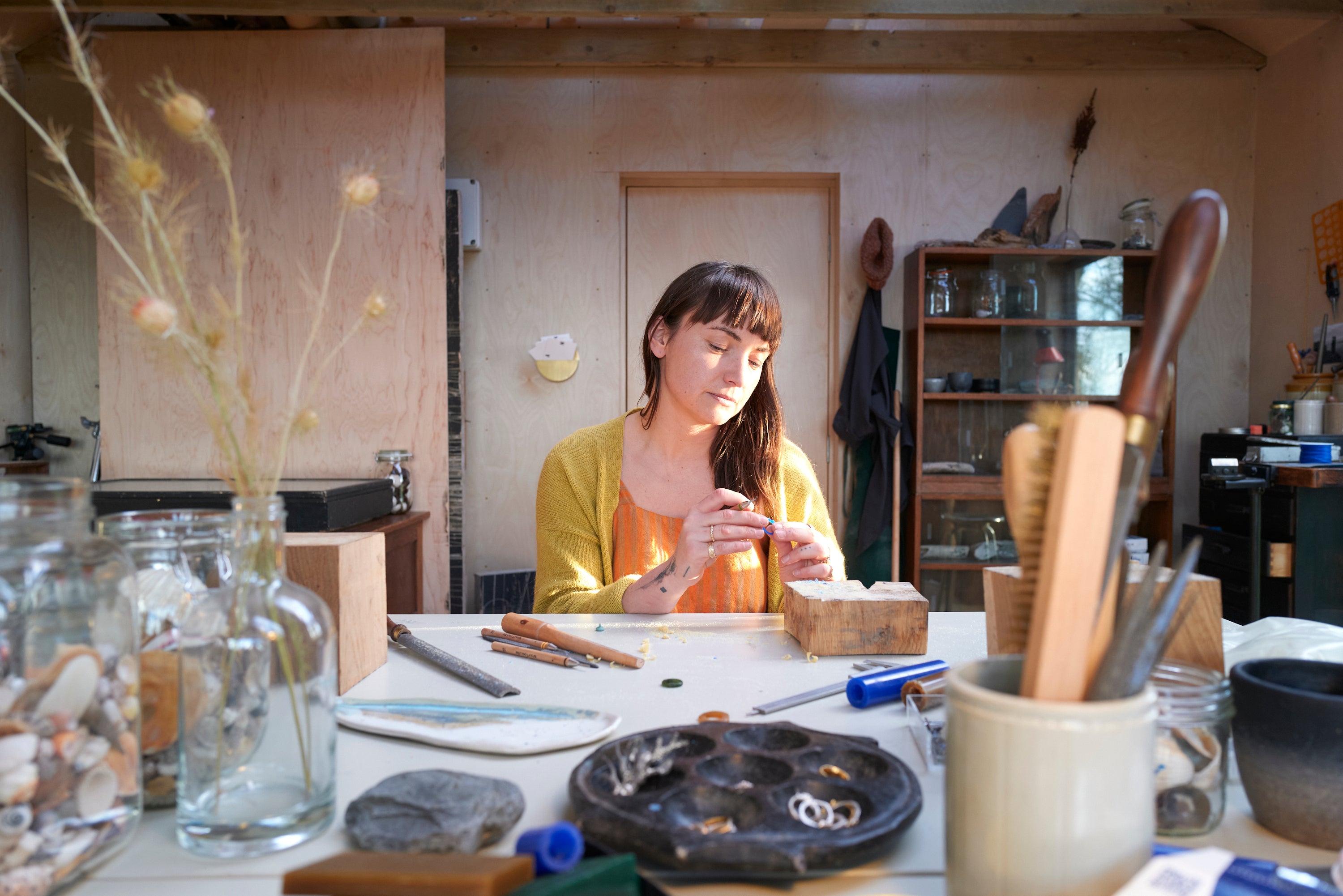 Contemporary lost wax jewellery Devon Cornwall