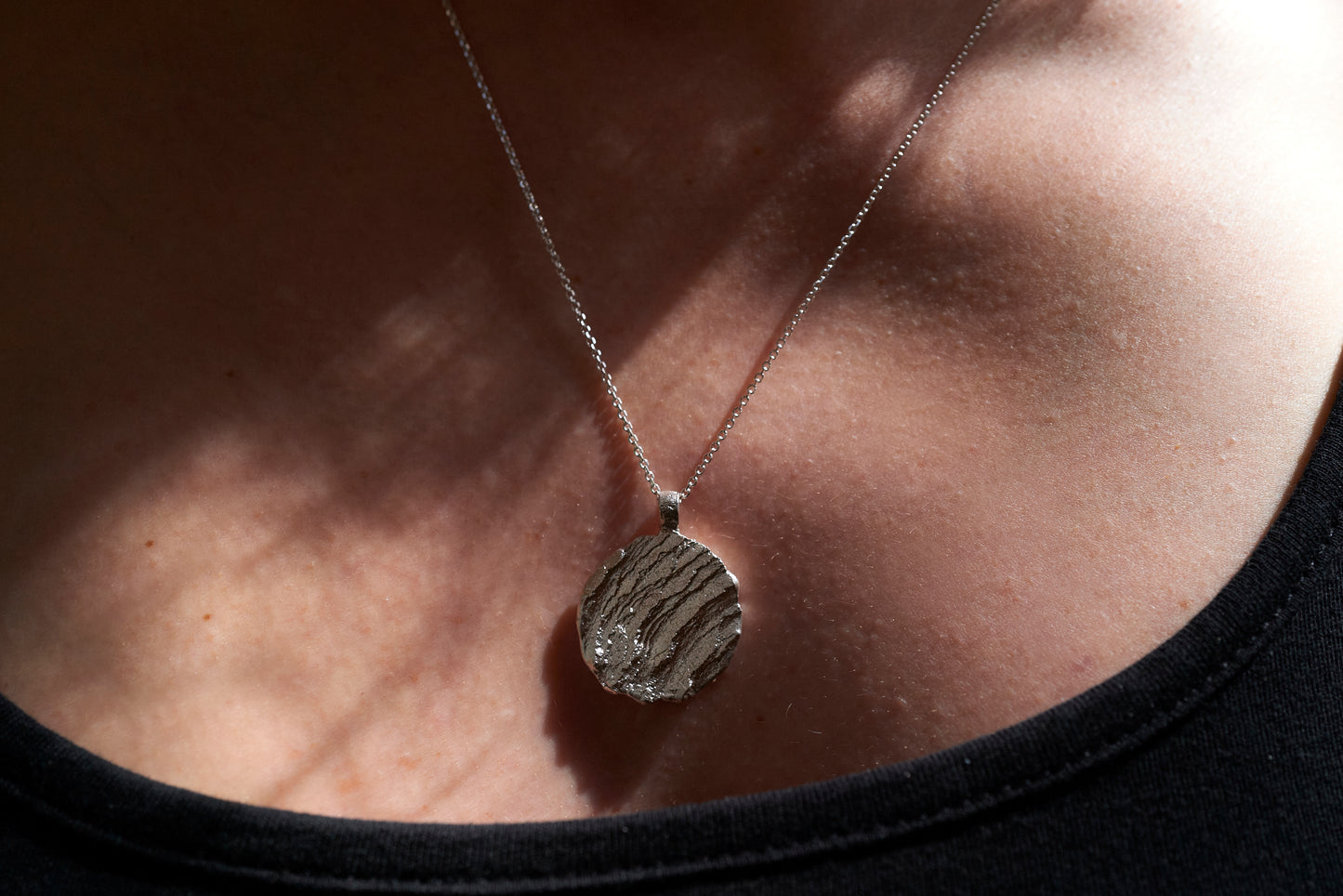 Large Circle Rock Pendant