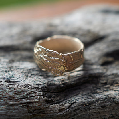 Tree Signet Ring Gold