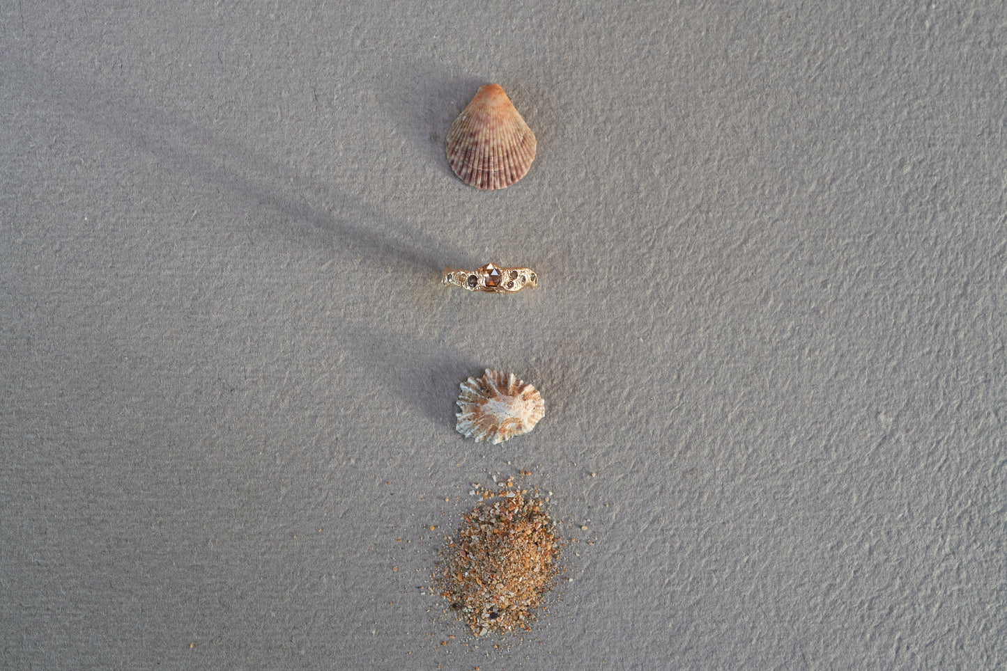 Champagne Rose Cut Diamond Ring