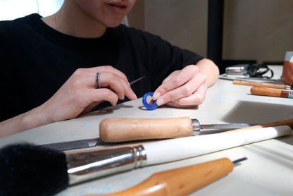 Wedding ring making. Couples made for each other. Rings made by each other.