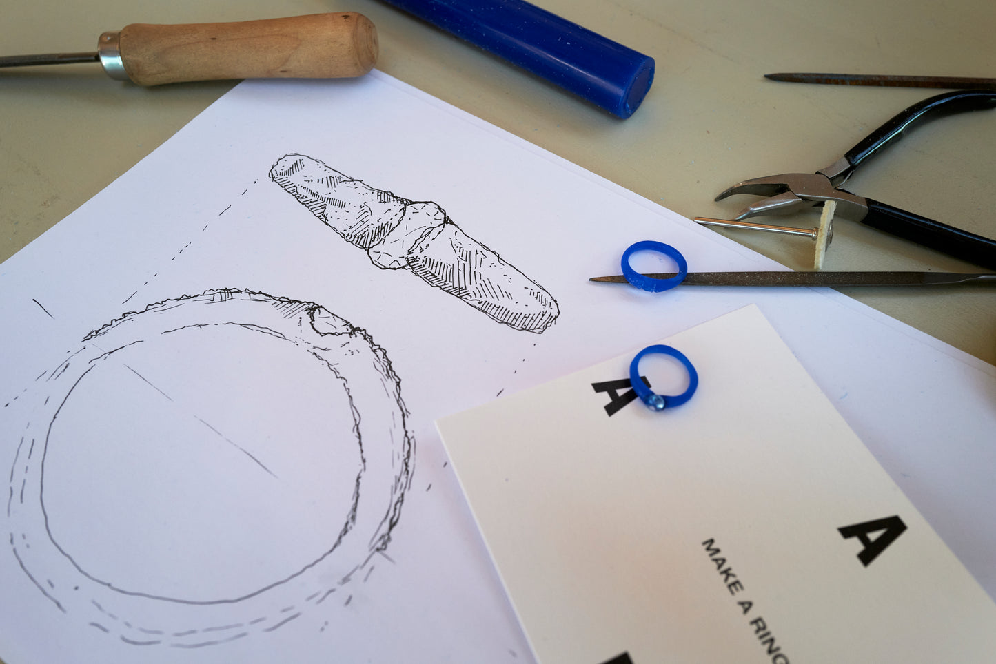 Engagement ring making. Create a ring to match your promise: beautiful and enduring.