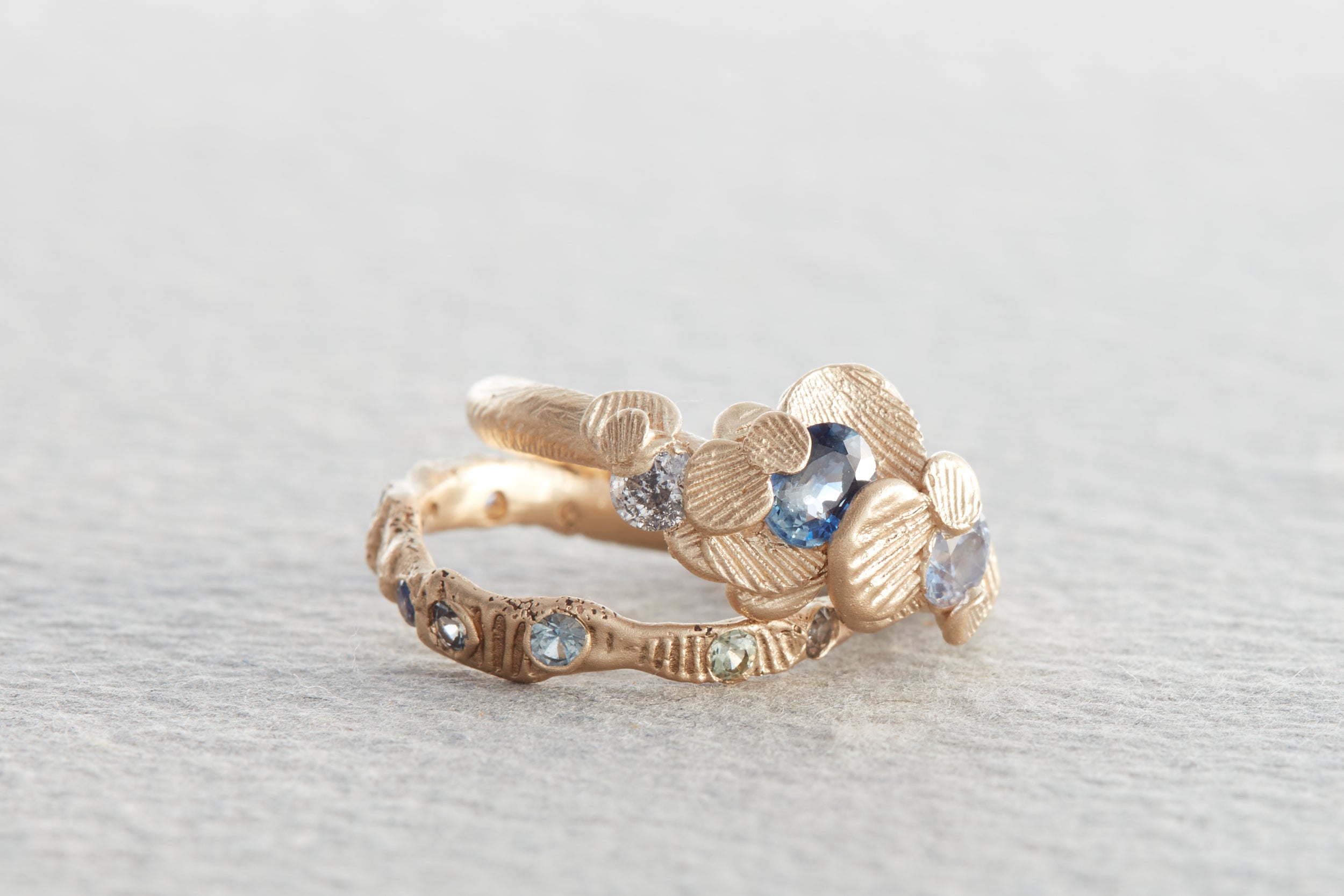 Gold Shell Ocean Nature Inspired Handmade  Ring in Devon