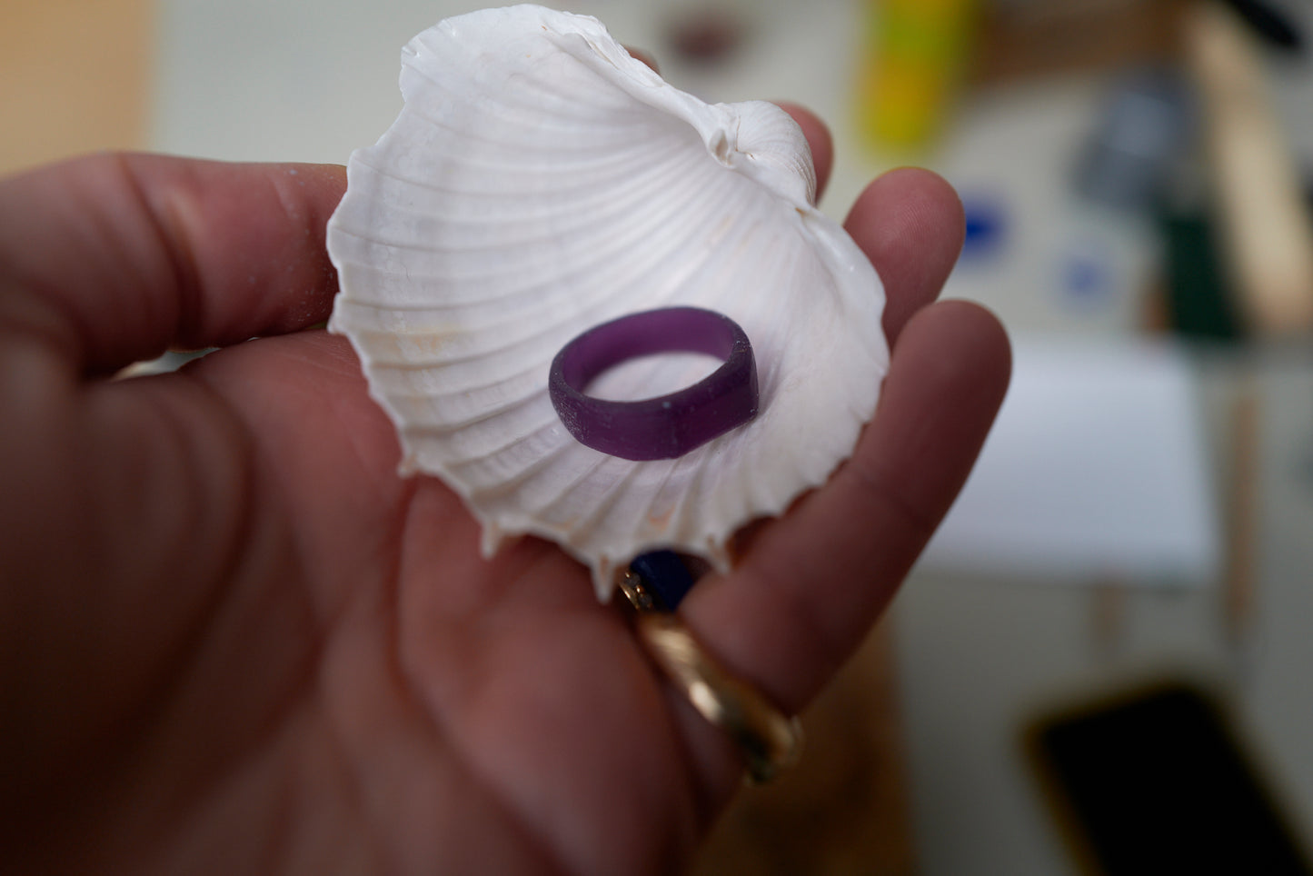 Wedding ring making. Couples made for each other. Rings made by each other.