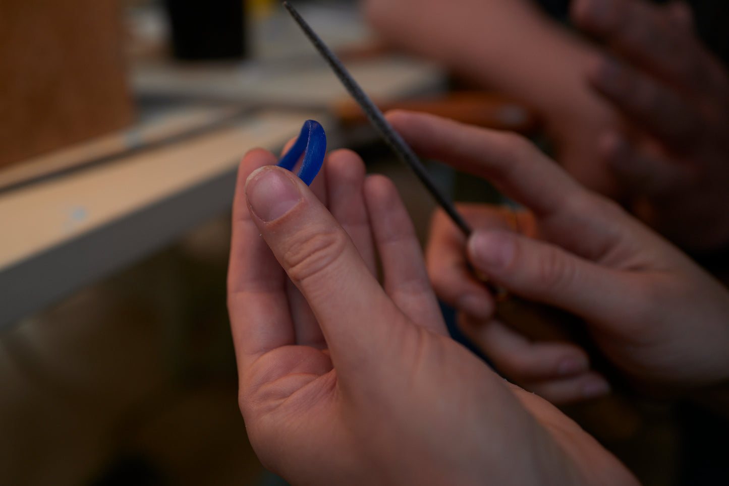 Wedding ring making. Couples made for each other. Rings made by each other.