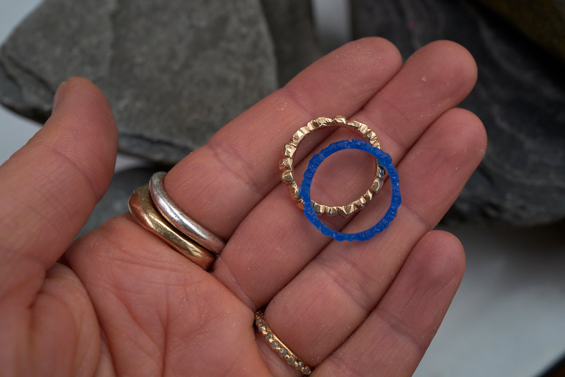 Wedding ring making workshop Cornwall