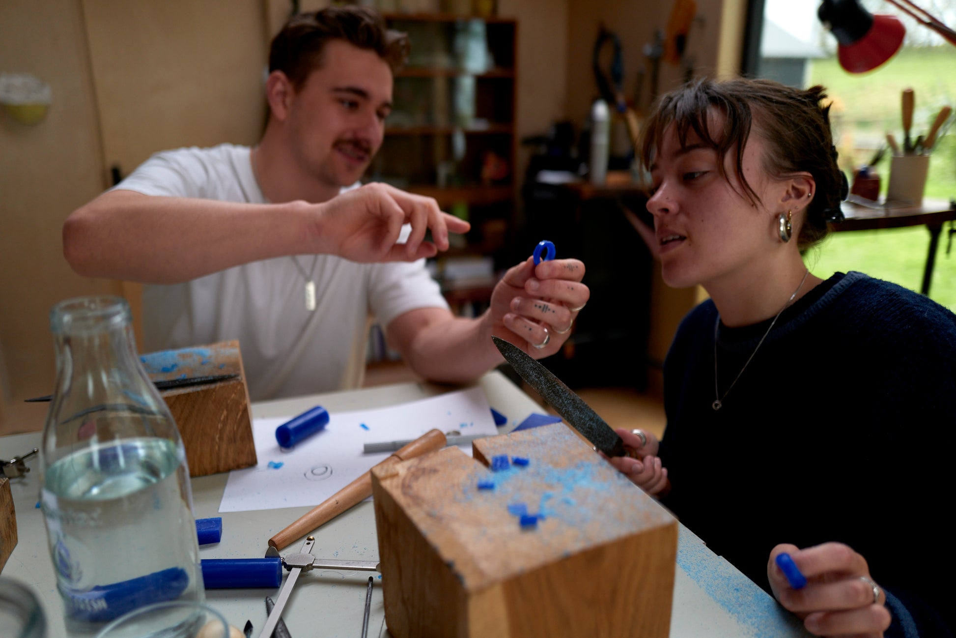 Wedding ring making workshop Devon