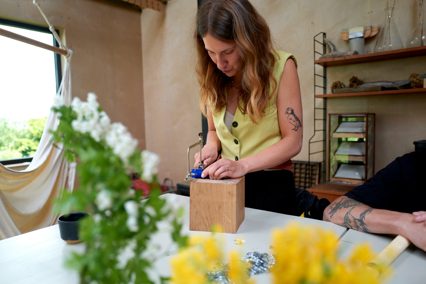 Wedding ring making. Couples made for each other. Rings made by each other.