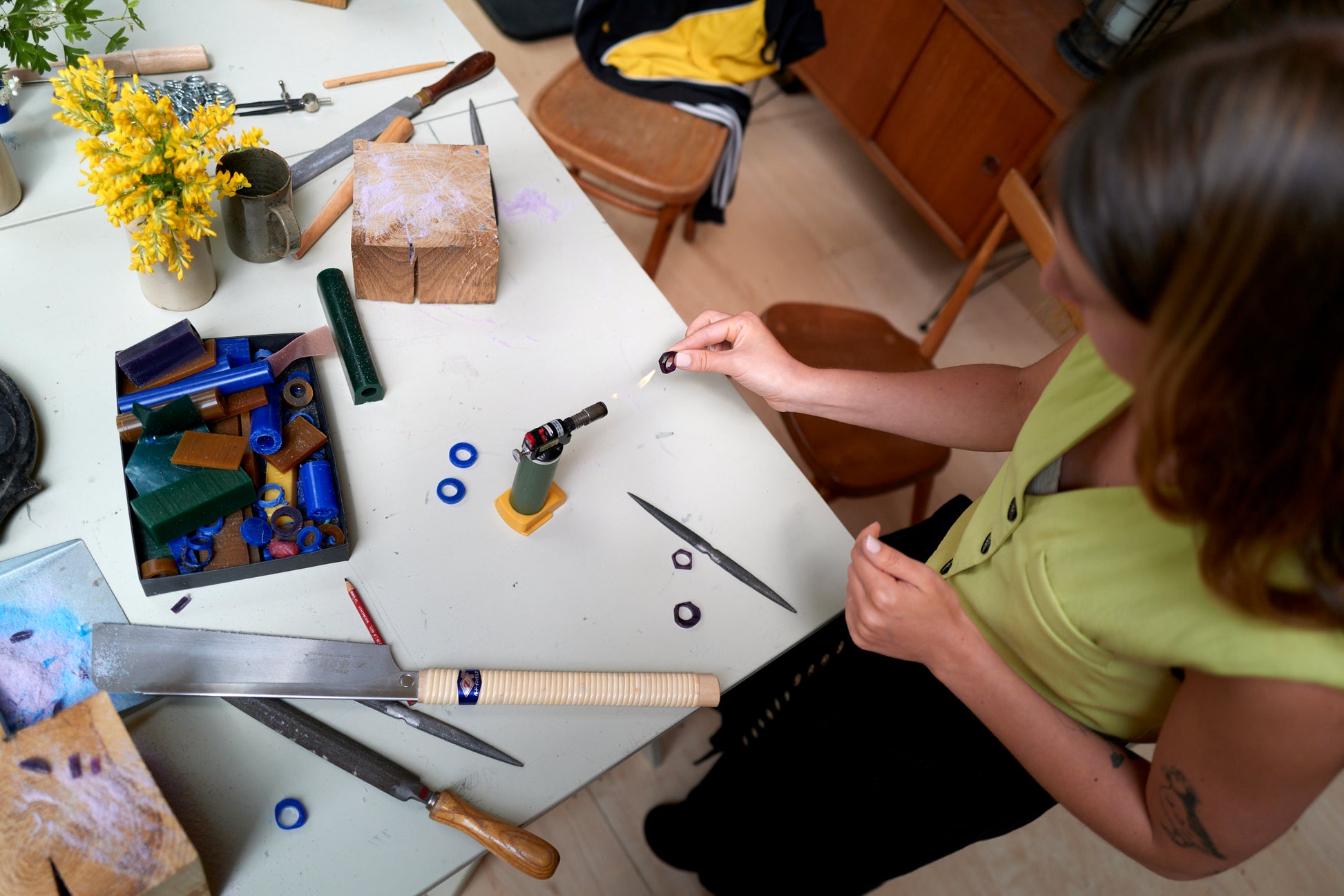 Lost wax jewellery workshop Cornwall