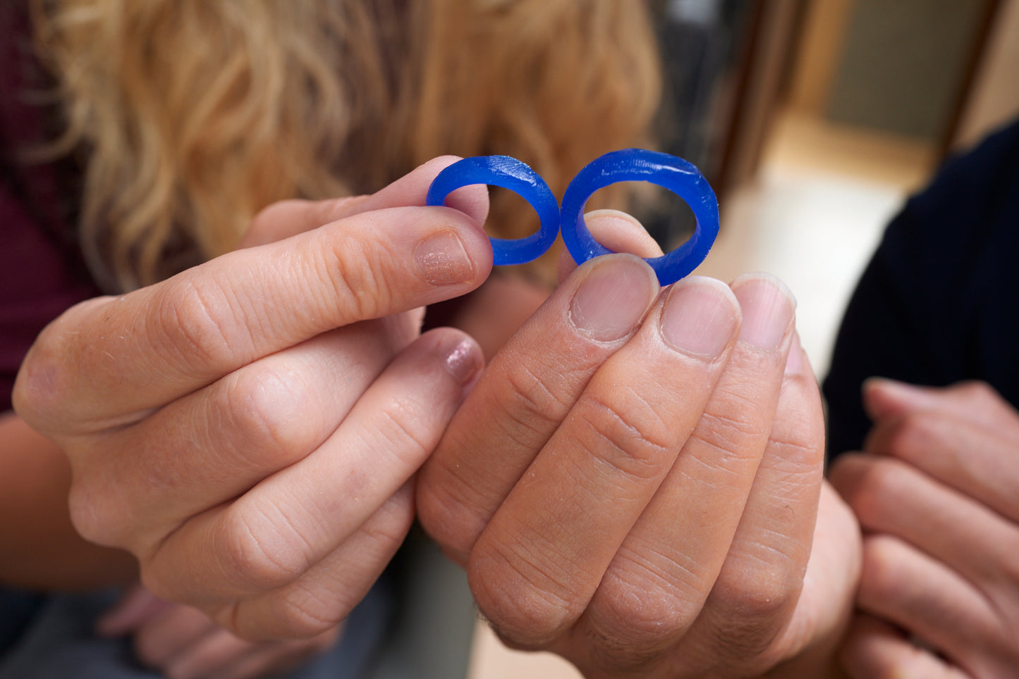 Wedding ring making. Couples made for each other. Rings made by each other.